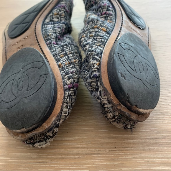 Chanel tweed ballerina flats 37 - Picture 7 of 10